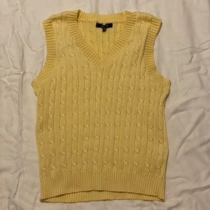 Cable Knit Sweater Vest